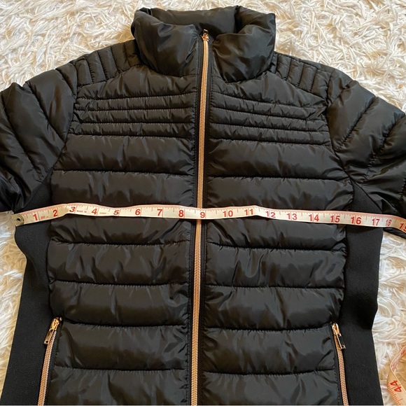 CI SONO Lightweight Navy Puffer with Rose Gold Zippers size S - Picture 9 of 9